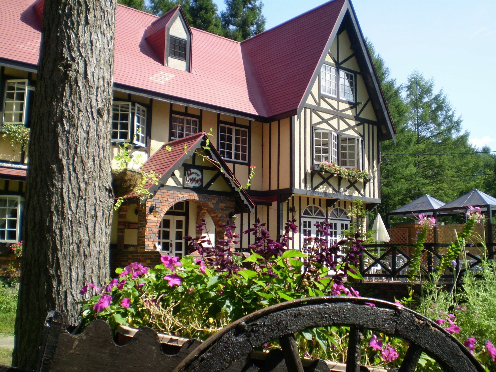 ペンション ちゃうちゃう Acomodação com café da manhã Hakuba Exterior foto